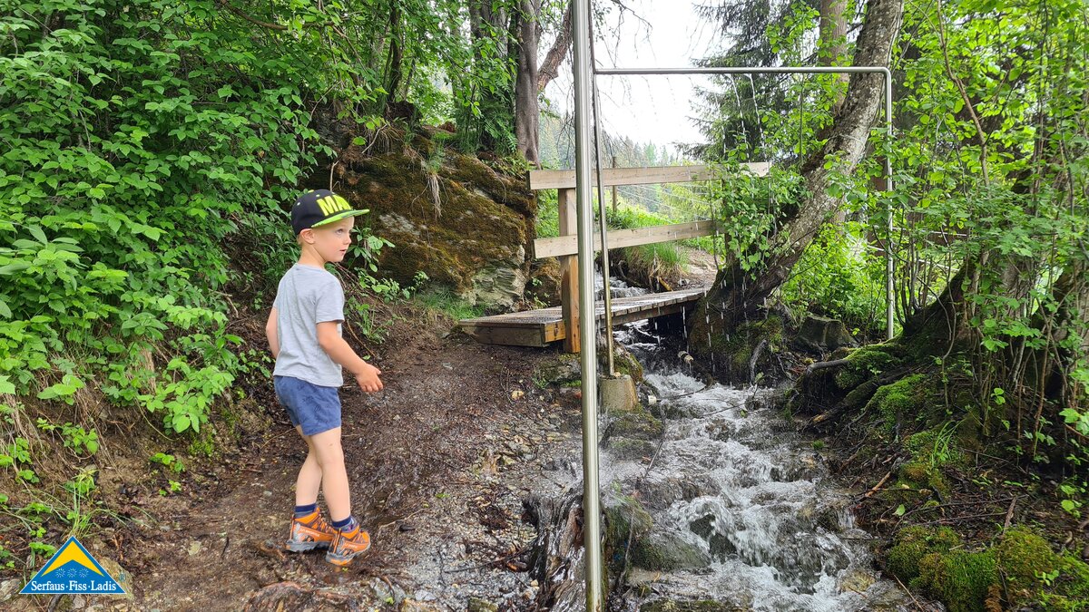 Der Wasserwandersteig ist ein Pfad in der Familien Wander Region Serfaus-Fiss-Ladis in Tirol | © Serfaus-Fiss-Ladis Marketing GmbH 