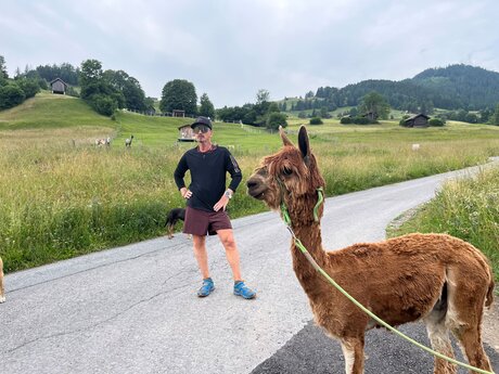 Ein Tag voller Abenteuer: Erlebe eine Alpakawanderung in Serfaus-Fiss-Ladis in Tirol Österreich | © Serfaus-Fiss-Ladis Marketing GmbH