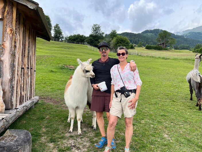Ein Ausflug in die Welt der Alpakas in den Tiroler Bergen | © Serfaus-Fiss-Ladis Marketing GmbH
