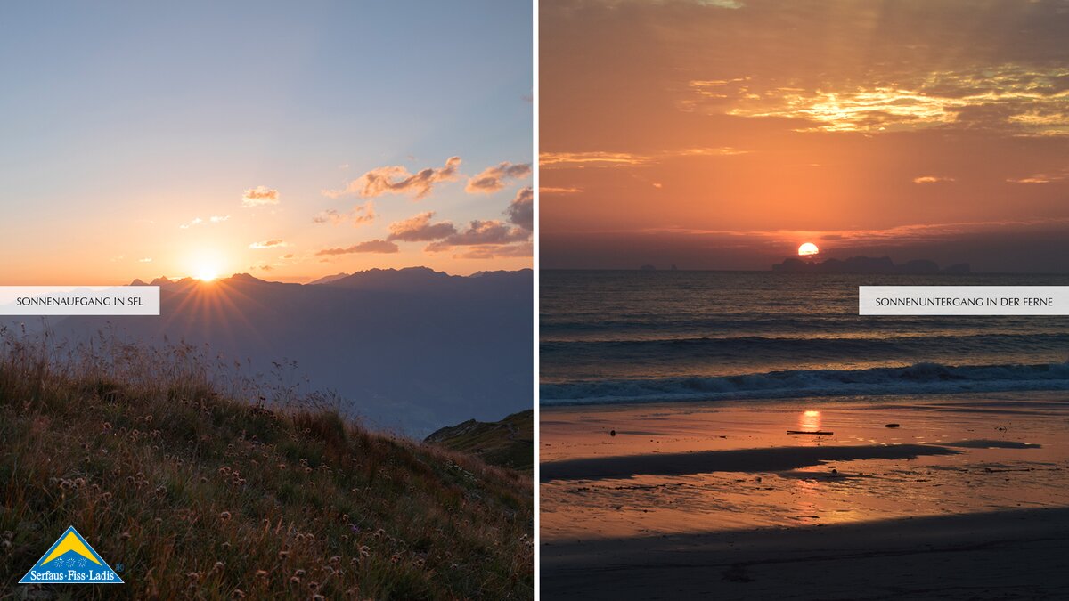 Die Gipfel im Abendlicht in SFL | © Serfaus-Fiss-Ladis Marketing GmbH