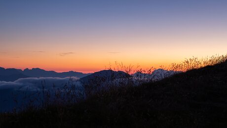 Ein Sonnenaufgang in den Bergen bietet magische Augenblicke. Zu erleben in Serfaus-Fiss-Ladis in Tirol Österreich | © Serfaus-Fiss-Ladis Marketing GmbH | Andreas Kirschner