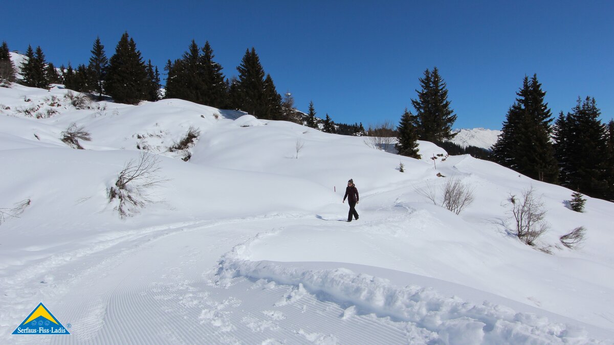 Winterwandern am Panorama-Genussweg in Serfaus Fiss Ladis in Tirol Österreich | © Serfaus-Fiss-Ladis Marketing GmbH