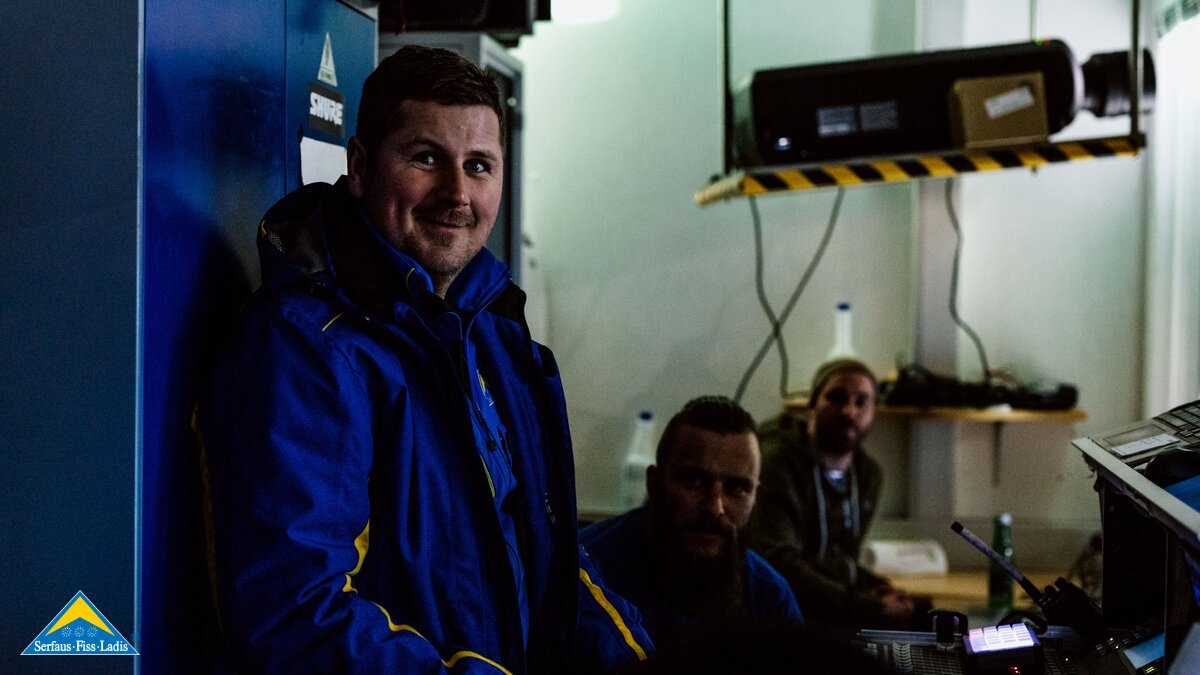 Die technischen Experten beim Nightflow in Serfaus Fiss Ladis Tirol Österreich | © Serfaus-Fiss-Ladis Marketing GmbH | Rene Raggl