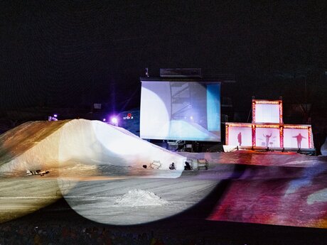 Freeskier: Teil der wöchentlichen Skishow-Abenteuer in Serfaus-Fiss-Ladis | © Serfaus-Fiss-Ladis Marketing GmbH | Rene Raggl