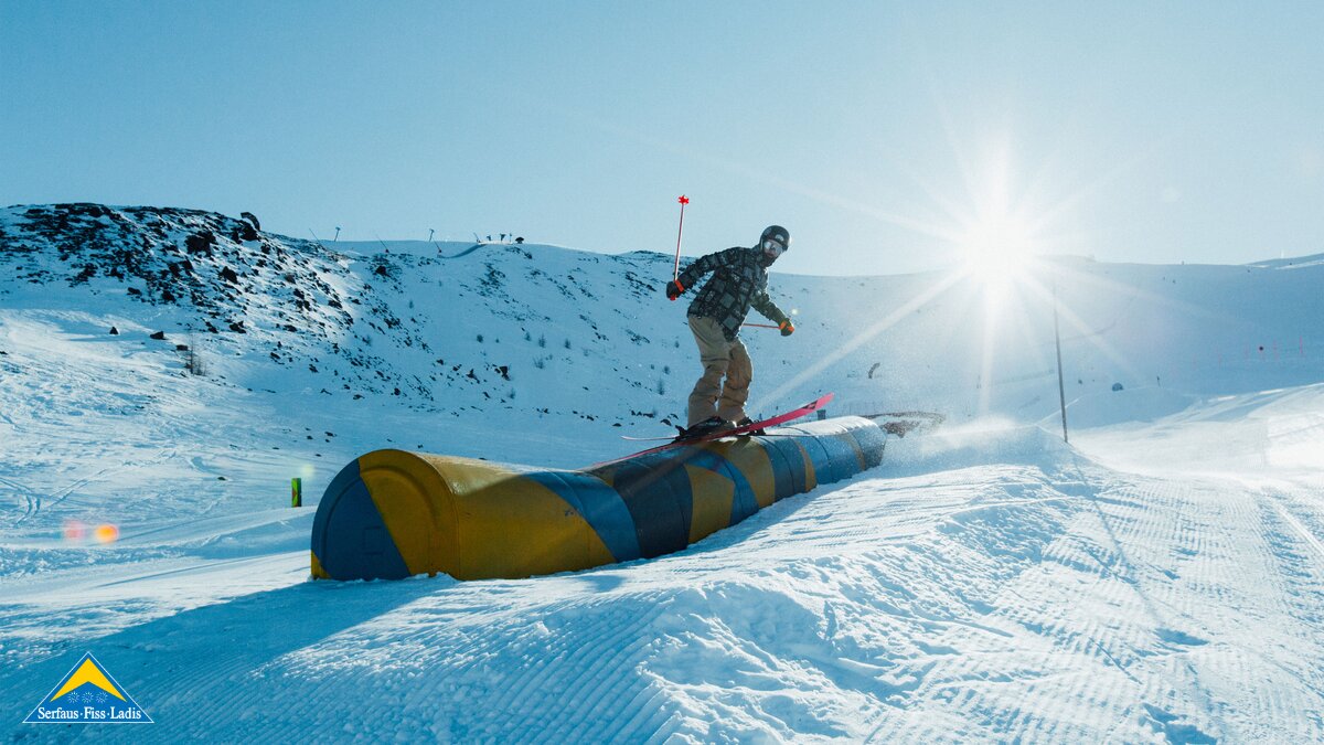 Trainingsmöglichkeiten für Freestyler in den Fun Areas Serfaus Fiss Ladis | © Serfaus-Fiss-Ladis Marketing GmbH | Elias Pöham