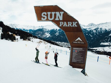 Ein sicherer Ort für erste Tricks und Sprünge ist der Sun Park in Fiss | © Serfaus-Fiss-Ladis Marketing GmbH | Elias Pöham