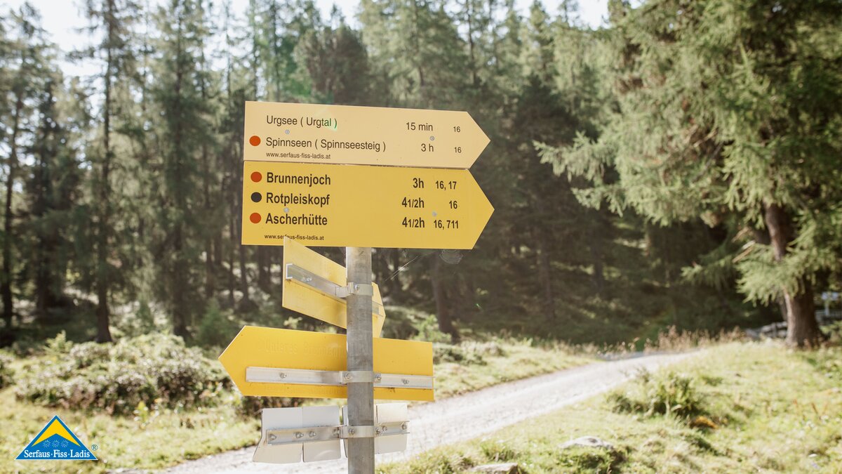 Gut beschilderte Wander- und Radrouten in SFL | © Serfaus-Fiss-Ladis Marketing GmbH | Rene Raggl