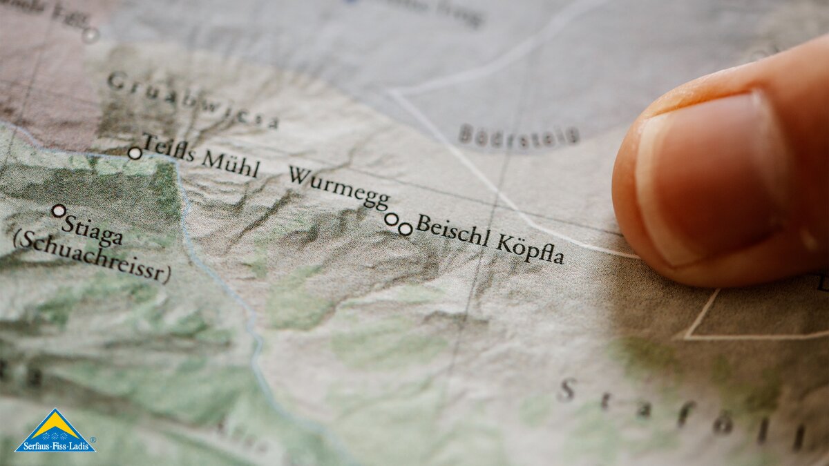 Flurnamenkarte von Serfaus | © Serfaus-Fiss-Ladis Marketing GmbH | Rene Raggl