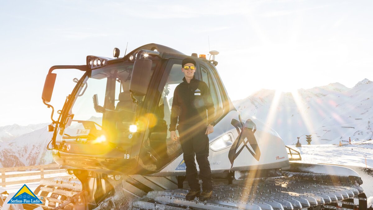 Portrait eines Pistenbully-Fahrers  | © Serfaus-Fiss-Ladis Marketing GmbH | Rene Raggl