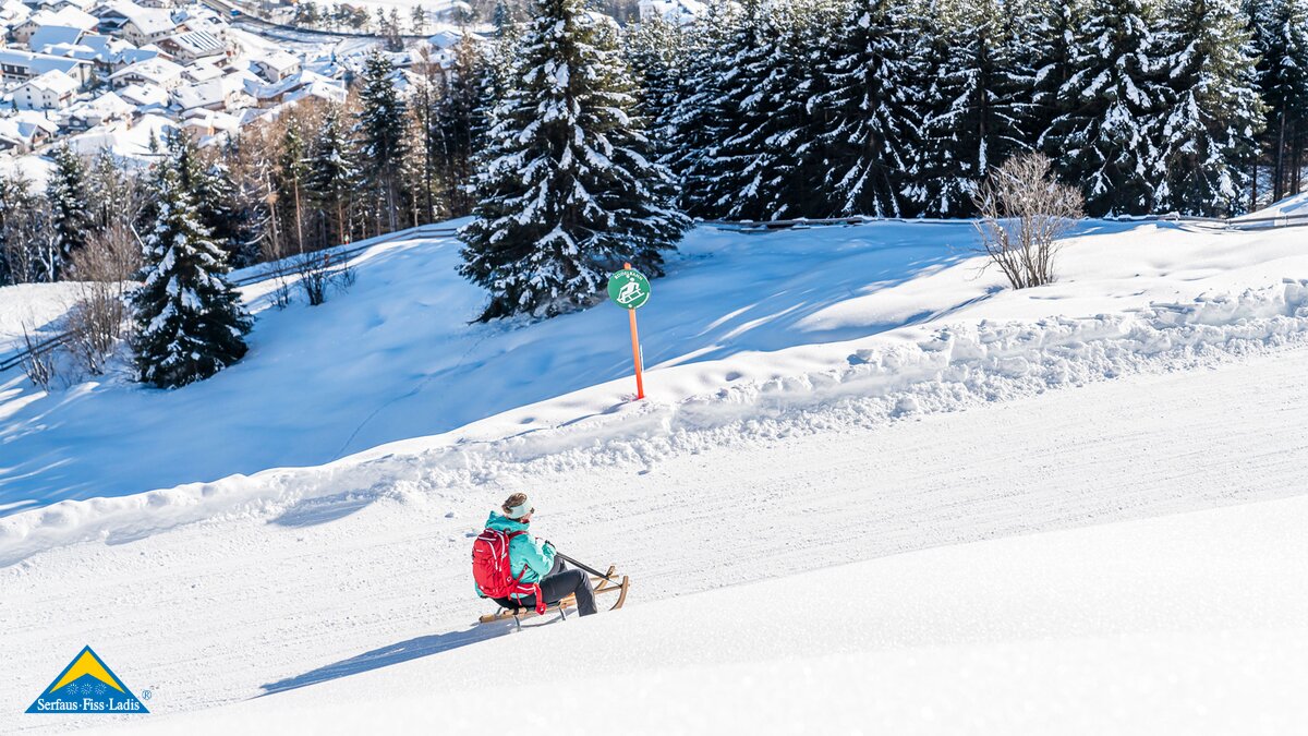 Aktivitäten abseits der Piste: Rodeln | © Serfaus-Fiss-Ladis Marketing GmbH | travelita.ch