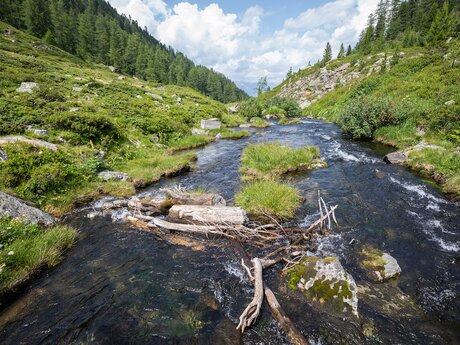 Urgtal mit Urgsee und Urgbach Wanderung Schöngampalm Serfaus Fiss Ladis in Tirol | © Serfaus-Fiss-Ladis Marketing GmbH