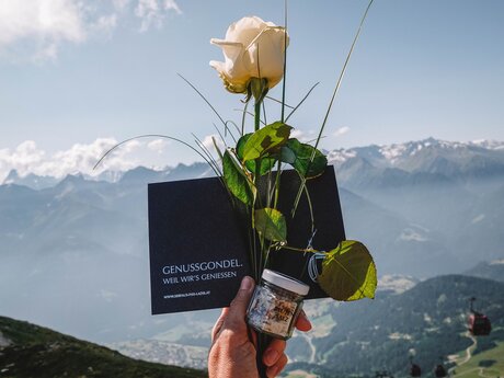 Abschiedsgeschenk von der Genussgondel in Fiss | © Nina Leis_Reiseblog Good Morning World