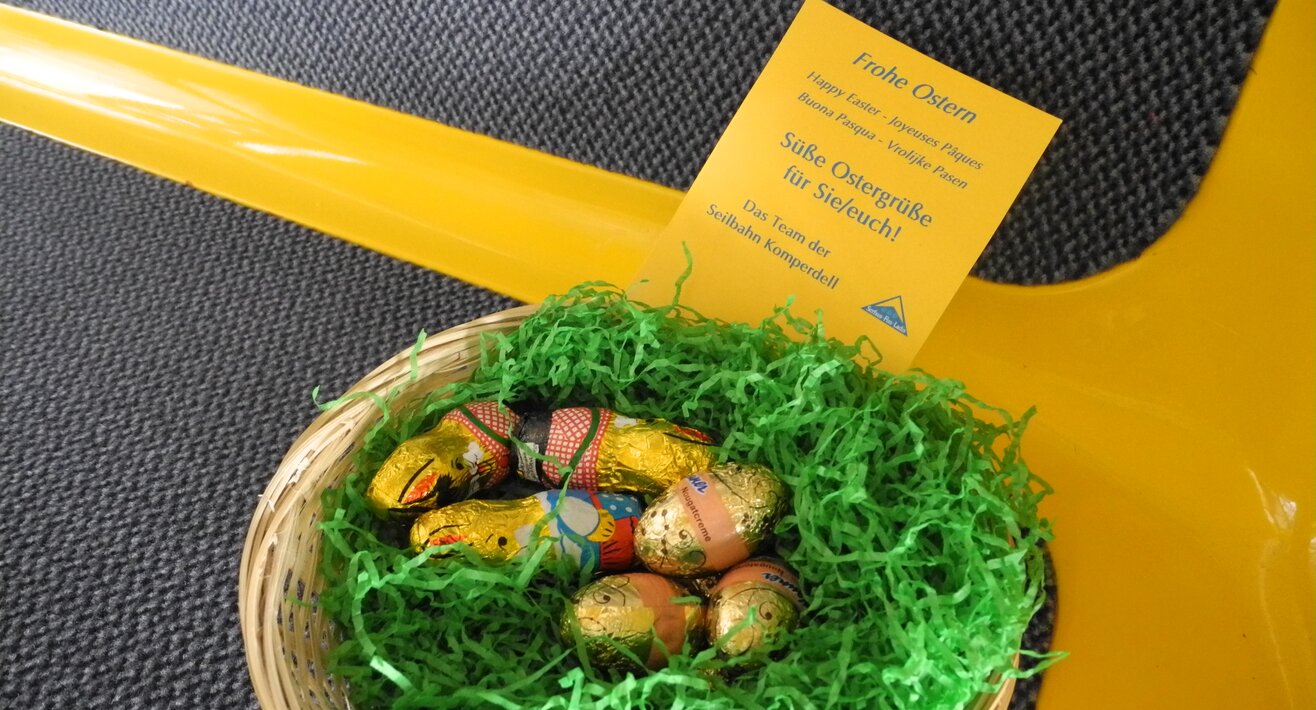 Ostern Serfaus Fiss Ladis Osternest Süßes Pezid Gondel | © Serfaus Fiss Ladis