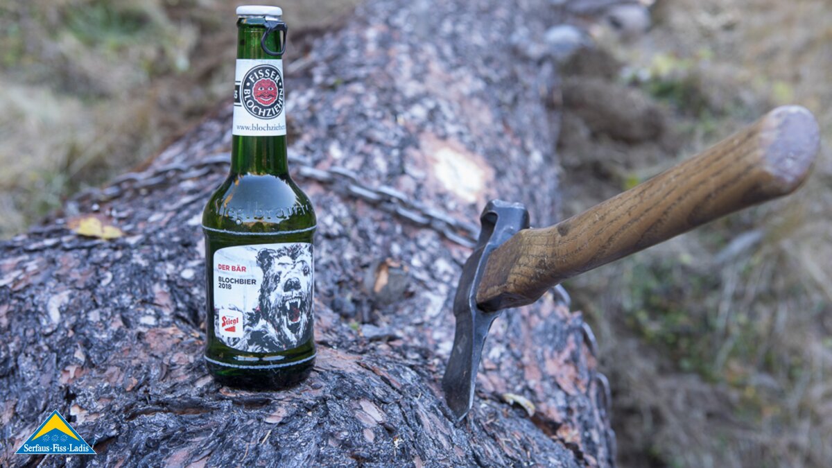 Beim Fisser Blochziehen gibt es das Blochbier in Serfaus-Fiss-Ladis in Tirol | © Andreas Kirschner
