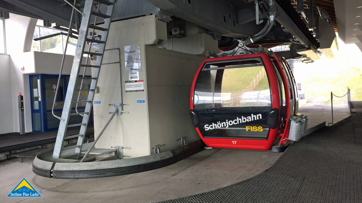 Mittelstation der Schönjochbahn in Serfaus-Fiss-Ladis Tirol | © Serfaus-Fiss-Ladis