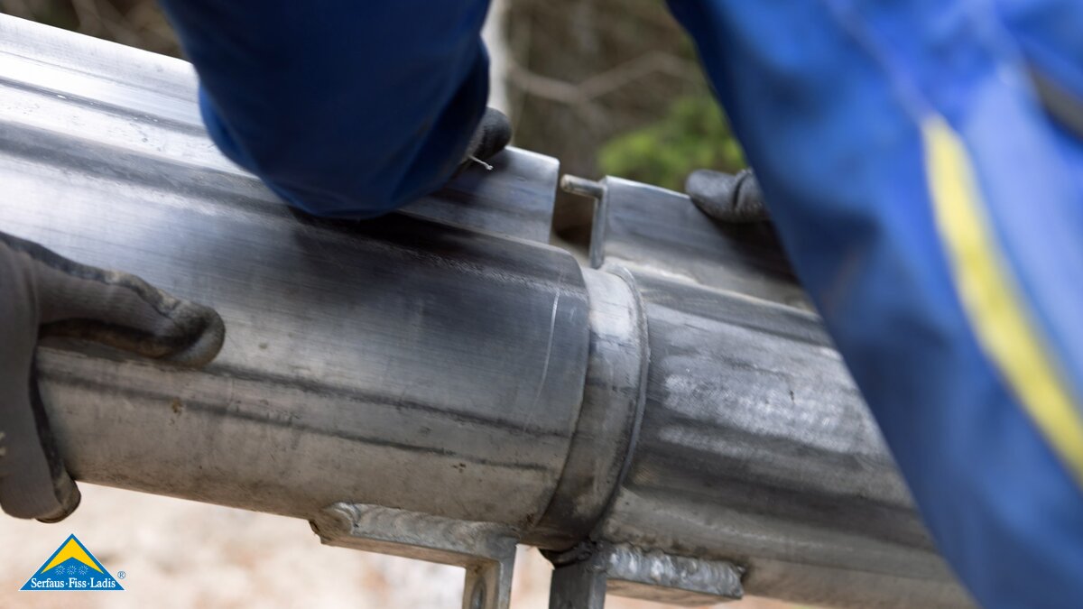 Aufbau der Sommerrodelbahn Fisser Flitzer in Serfaus-Fiss-Ladis in Tirol | © Serfaus-Fiss-Ladis