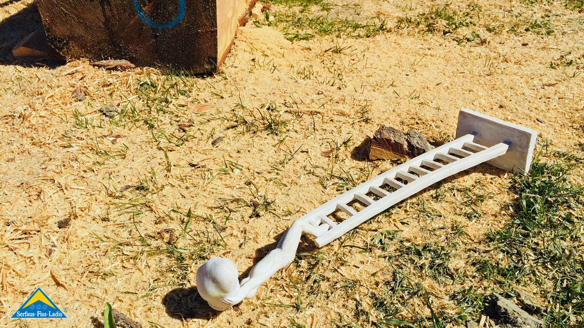 Künstler Goa Meng aus China bei Kunst am Berg in Serfaus-Fiss-Ladis in Österreich | © Serfaus-Fiss-Ladis