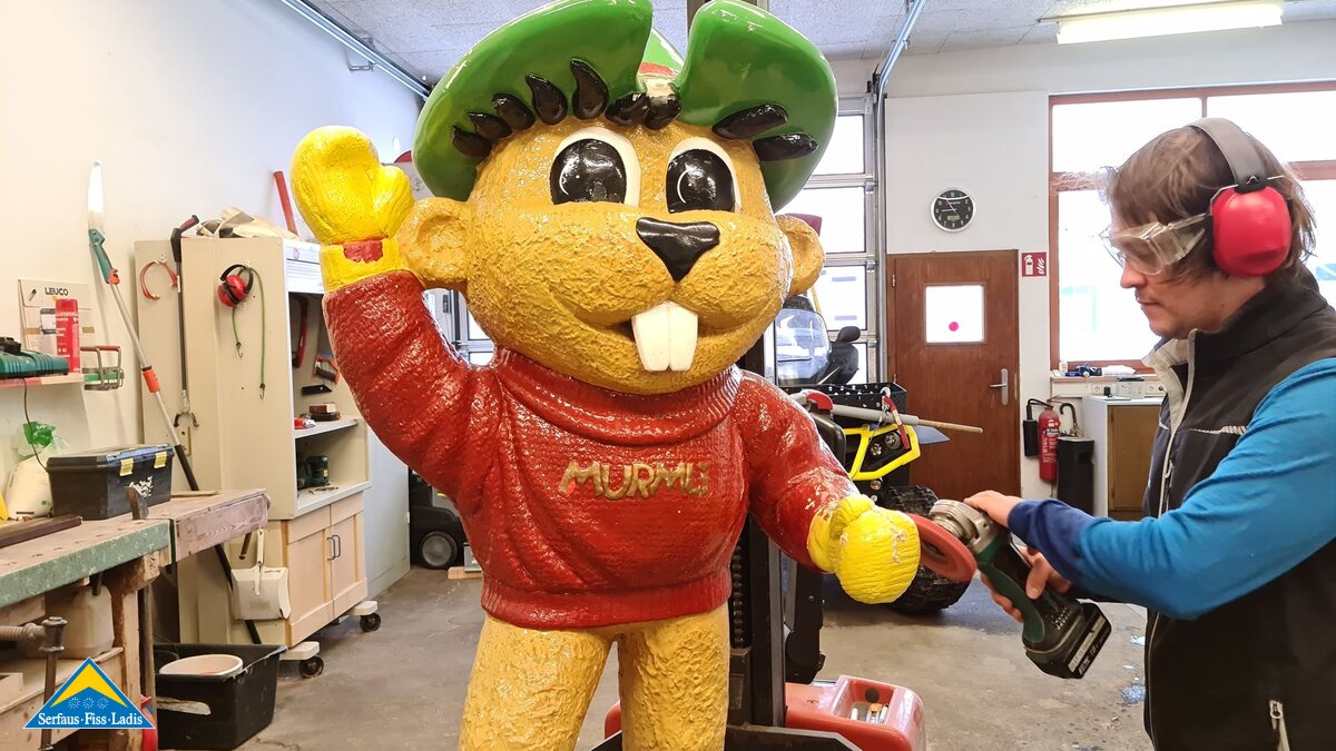 Maskottchen Murmli Serfaus-Fiss-Ladis Tirol Österreich | © Serfaus-Fiss-Ladis Marketing GmbH