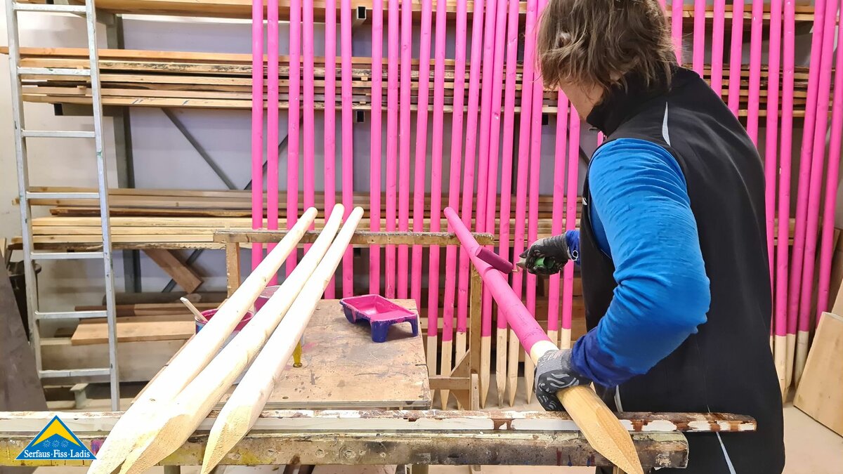 Markierung Winterwanderwege in Serfaus-Fiss-Ladis in Tirol | © Serfaus-Fiss-Ladis Marketing GmbH