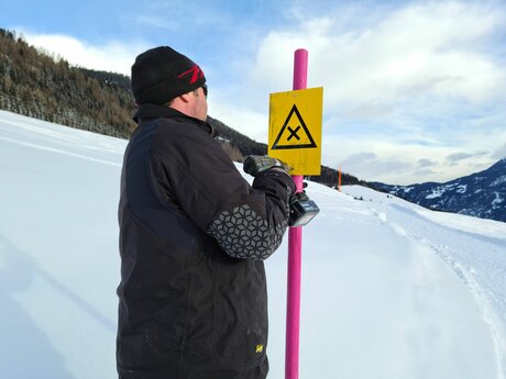 Beschilderung Winterwanderwege Familienregion Serfaus-Fiss-Ladis Tirol Urlaub | © Serfaus-Fiss-Ladis Marketing GmbH