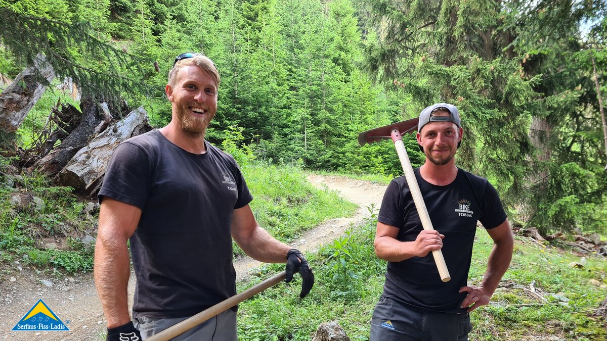 Kontrollfahrten Sommer Biketrails Familienregion Serfaus-Fiss-Ladis Tirol Backstage Bikepark SFL | © Serfaus-Fiss-Ladis Marketing GmbH
