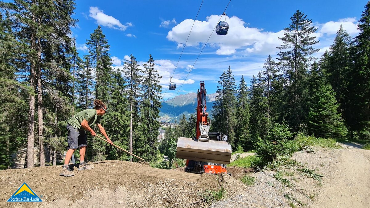 Bikepark Familienregion Serfaus-Fiss-Ladis Tirol Trailbau Umweltschutz Nachhaltigkeit  | © Serfaus-Fiss-Ladis Marketing GmbH