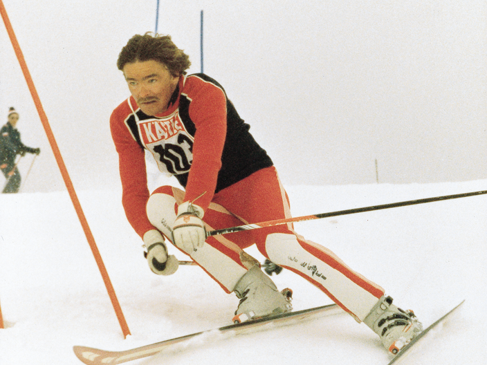 Skischulleiter Skischule Serfaus beim Wettrennen Winterurlaub Familienregion Serfaus-Fiss-Ladis Tirol | © Skischule Serfaus