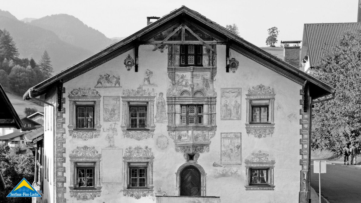 Stockerhaus mit Doppelerker Häuser unter Denkmalschutz in Serfaus-Fiss-Ladis in Tirol | © Gemeindearchiv Ladis