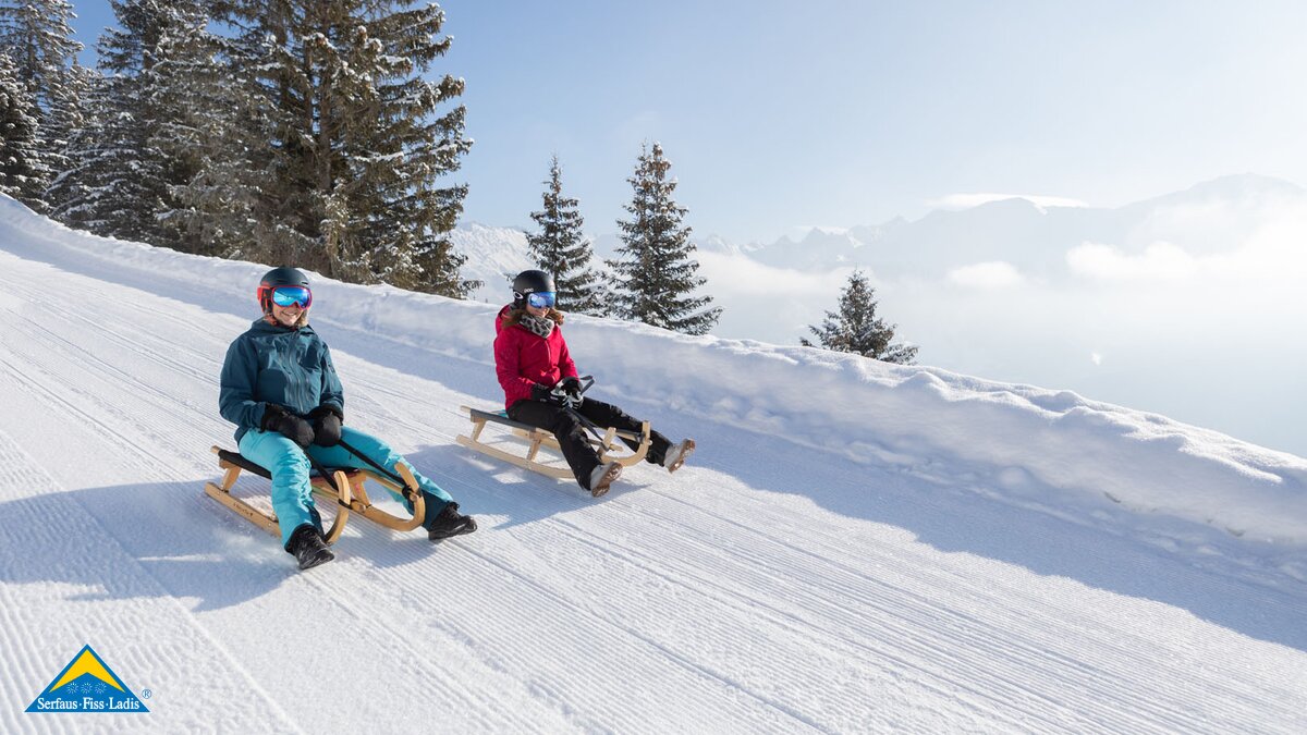 Rodeln in Fiss Freizeitangebote Region Serfaus-Fiss-Ladis in Tirol | © Serfaus-Fiss-Ladis Marketing GmbH | Andreas Kirschner
