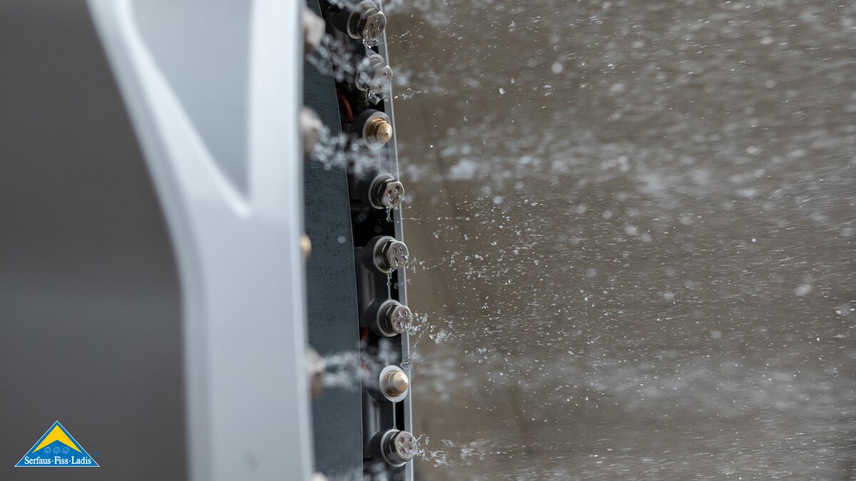 Funktion einer Schneekanone Düsen und Nukleatoren Blog Serfaus-Fiss-Ladis in Tirol | © Seilbahn Komperdell GmbH | Andreas Kirschner