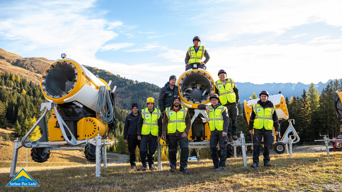 Beschneier in Serfaus-Fiss-Ladis Blick hinter die Kulissen Blogartikel über Vorarbetiten Winter | © Seilbahn Komperdell GmbH | Andreas Kirschner