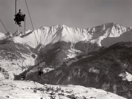 Alte Liftanlagen Familienregion Serfaus-Fiss-Ladis in Tirol Möserlfit 1er Sessellift Tirol | © Fisser Bergbahnen GmbH