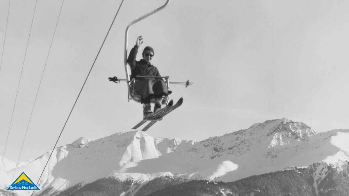 Alter Einsersessellifts hinauf auf den Alkopf in Serfaus Familienregion Serfaus-Fiss-Ladis in Tirol | © Seilbahn Komperdell GmbH
