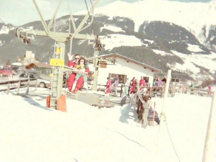Auf dem Einsersessellift mit Kind in Serfaus-Fiss-Ladis in Tirol Österreich | © Joep Langen