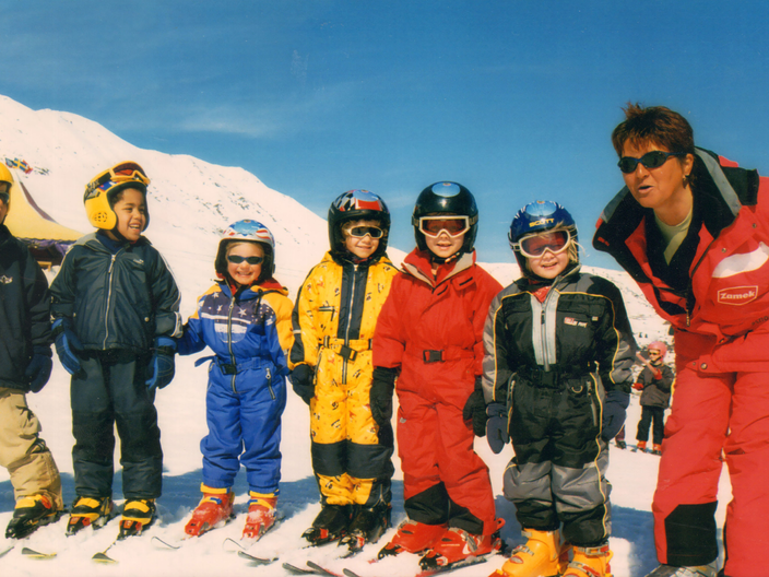 Skikurs in der Skischule Serfaus in Tirol im Jahr 2002 | © Foto Mayer