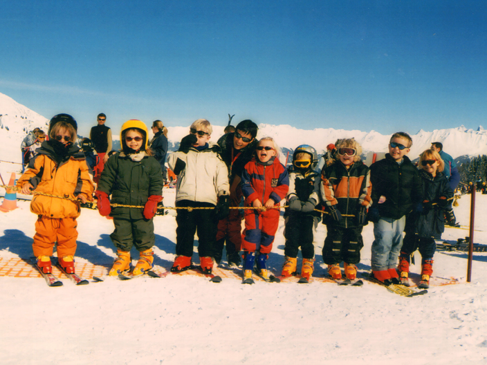 Gruppenfoto einer Skischulgruppe im Skigebiet Serfaus-Fiss-Ladis | © Katharina Buß