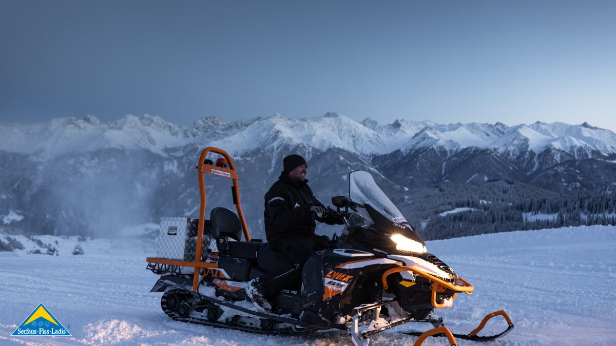 Franz Spanninger vom Beschneiungsteam Serfaus Blick hinter die Kulissen Pistenmanagement in Serfaus-Fiss-Ladis in Tirol | © Seilbahn Komperdell GmbH | Andreas Kirschner