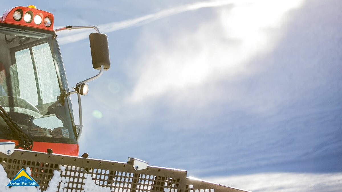Pistebully Führerhaus Backstage Pistenmanagement Serfaus-Fiss-Ladis in Tirol | © Power GIS