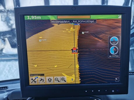 Schneehöhenmessgerät in einer Pistenmaschine Skigebiet Serfaus-Fiss-Ladis in Tirol | © Manuel Juen