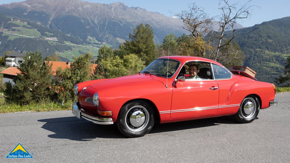 Oldtimer auf dem Weg zur Dorfrunde in SFL | © Serfaus-Fiss-Ladis Marketing GmbH | Andreas Kirschner