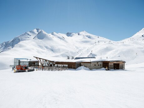 Die Skihütte Masner im Skigebiet Serfaus Fiss Ladis in Tirol Österreich | © Serfaus-Fiss-Ladis Marketing GmbH | Rene Raggl