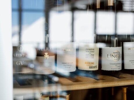 Weinselektion im Restaurant Monte Mare in Serfaus Fiss Ladis in Tirol Österreich | © Serfaus-Fiss-Ladis Marketing GmbH | Rene Raggl