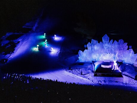 Demo-Skifahren ist ein Hauptelement bei der Adventure Night in Serfaus | © Serfaus-Fiss-Ladis Marketing GmbH | Rene Raggl