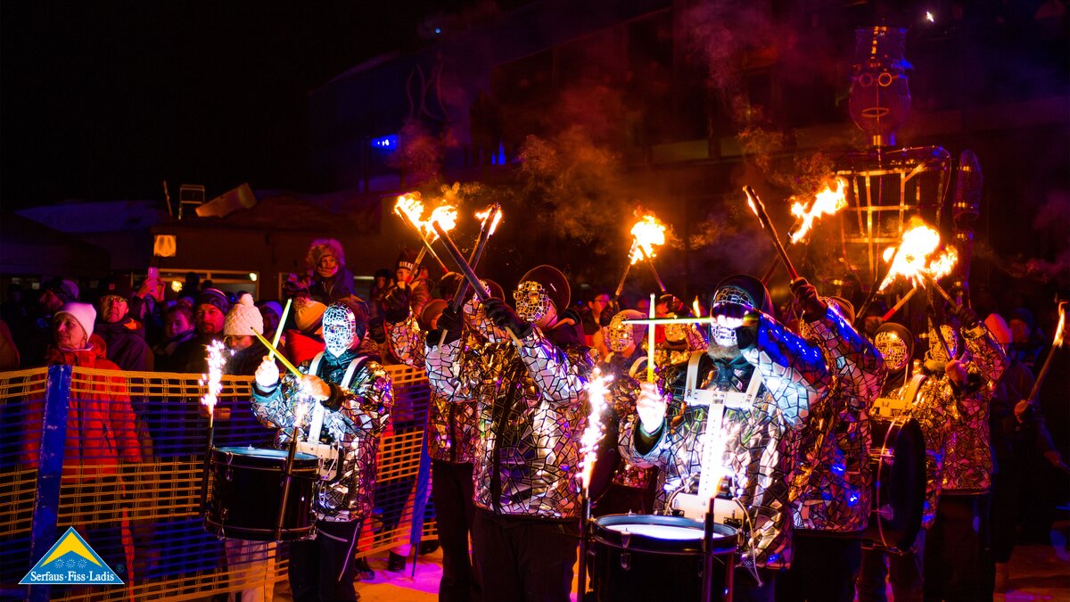 Trommler bei der Adventure Night in Serfaus Fiss Ladis Tirol | © Serfaus-Fiss-Ladis Marketing GmbH | Fabian Schirgi