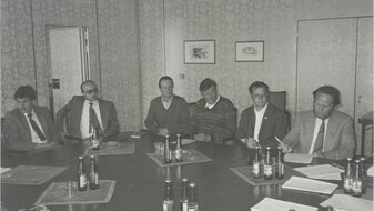 Besprechung im Hotel Cervosa in Serfaus zum Bau der U-Bahn | © Seilbahn Komperdell GmbH