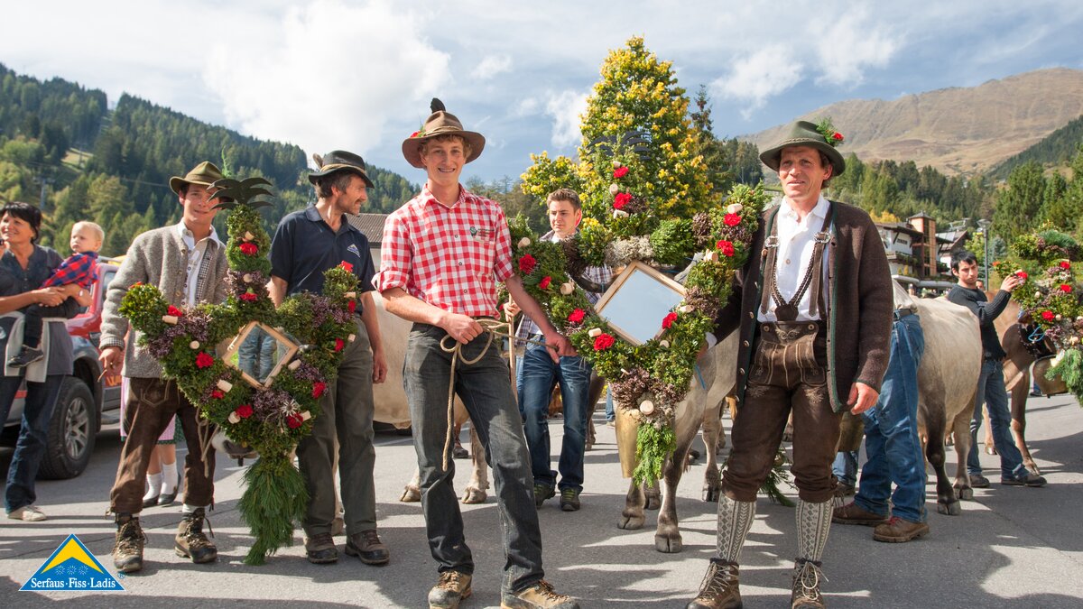 Traditioneller Almabtrieb in Serfaus in Tirol | © Serfaus Fiss Ladis