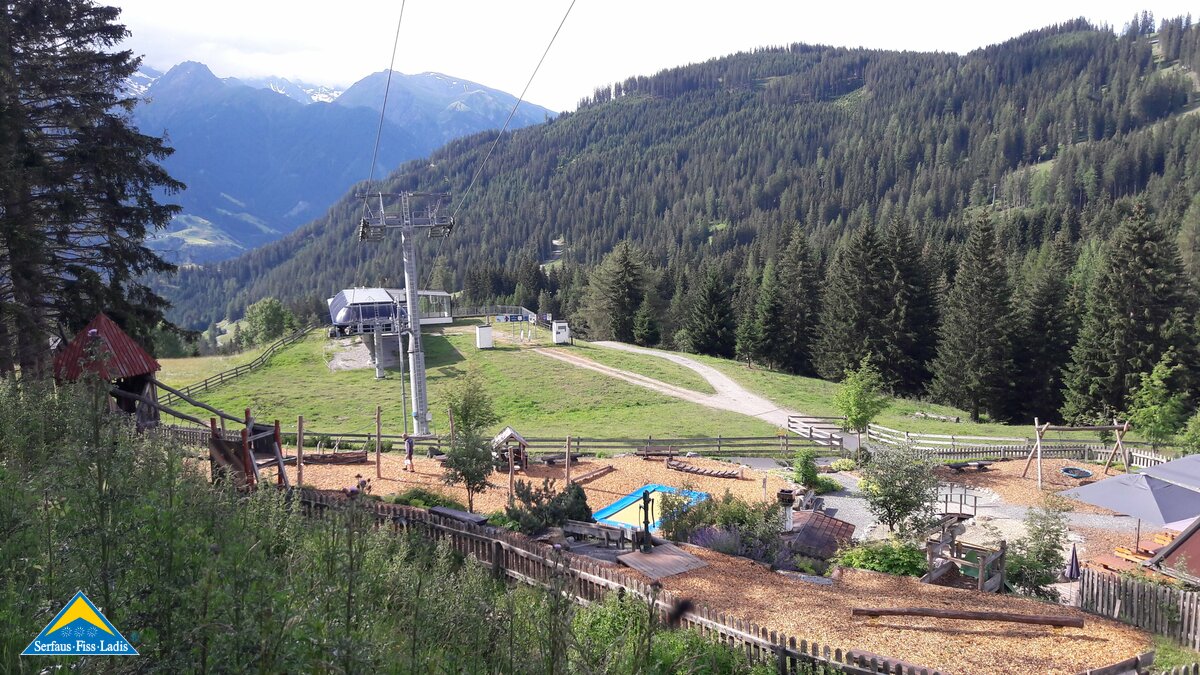 Blick vom Leithe Wirt in Richtung Königsleithebahn in Serfaus-Fiss-Ladis in Österreich | © Serfaus-Fiss-Ladis