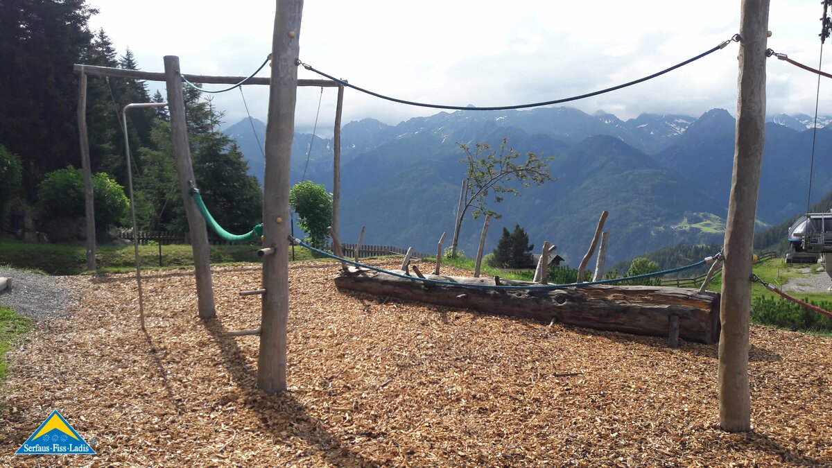 Der Spielplatz beim Restaurant Leithe Wirt in Serfaus-Fiss-Ladis in Österreich | © Serfaus-Fiss-Ladis