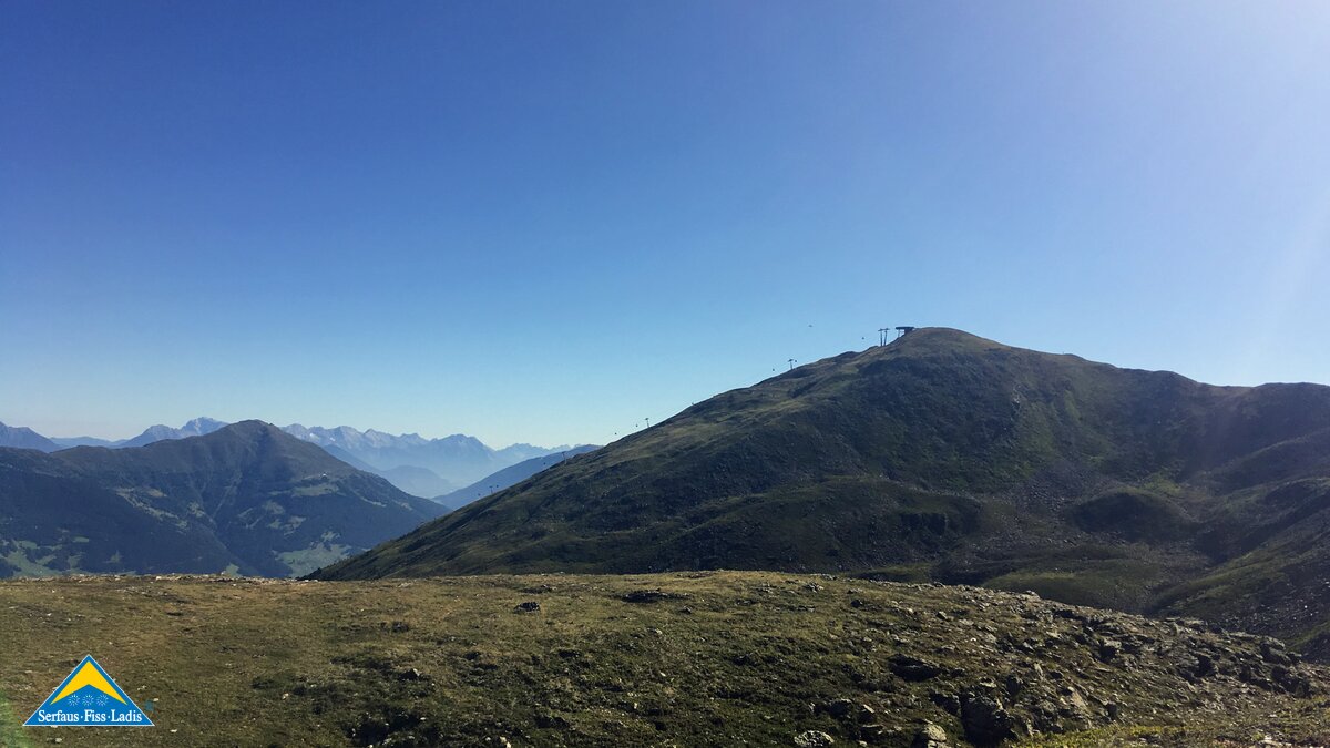 Blick aus dem Urgtal zur Almbahn in Serfaus Fiss Ladis in Tirol | © Serfaus-Fiss-Ladis