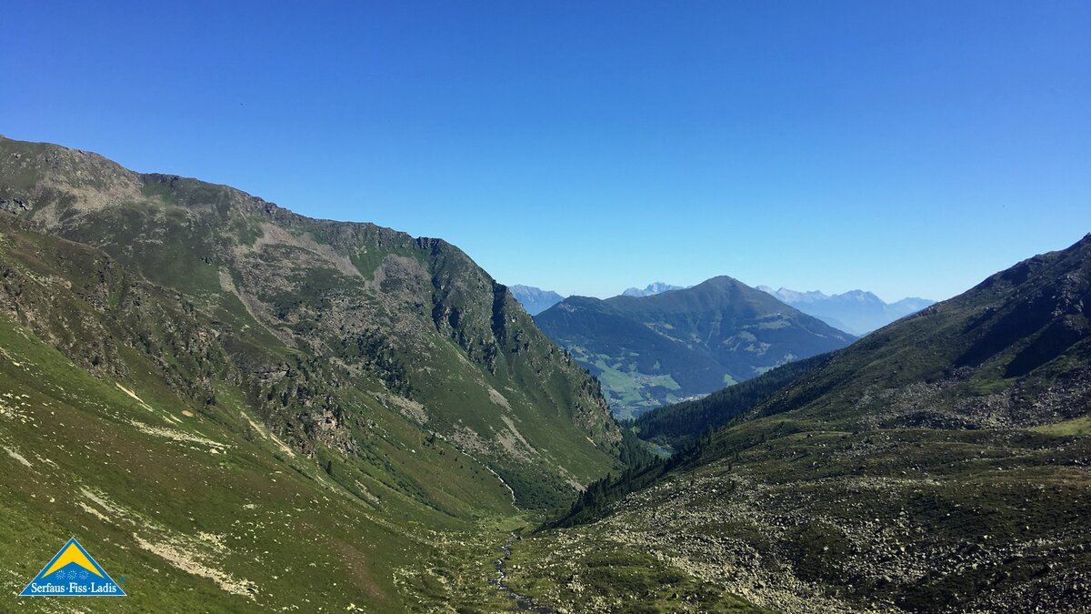 Das Urgtal mit Blickrichtung Kaunergrat in Serfaus Fiss Ladis in Tirol | © Serfaus-Fiss-Ladis